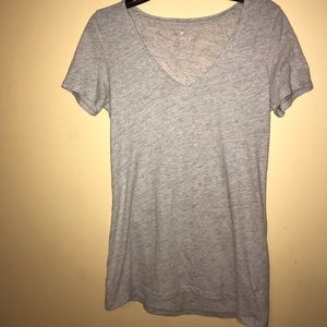 American Eagle Gray T-Shirt with rainbow spots